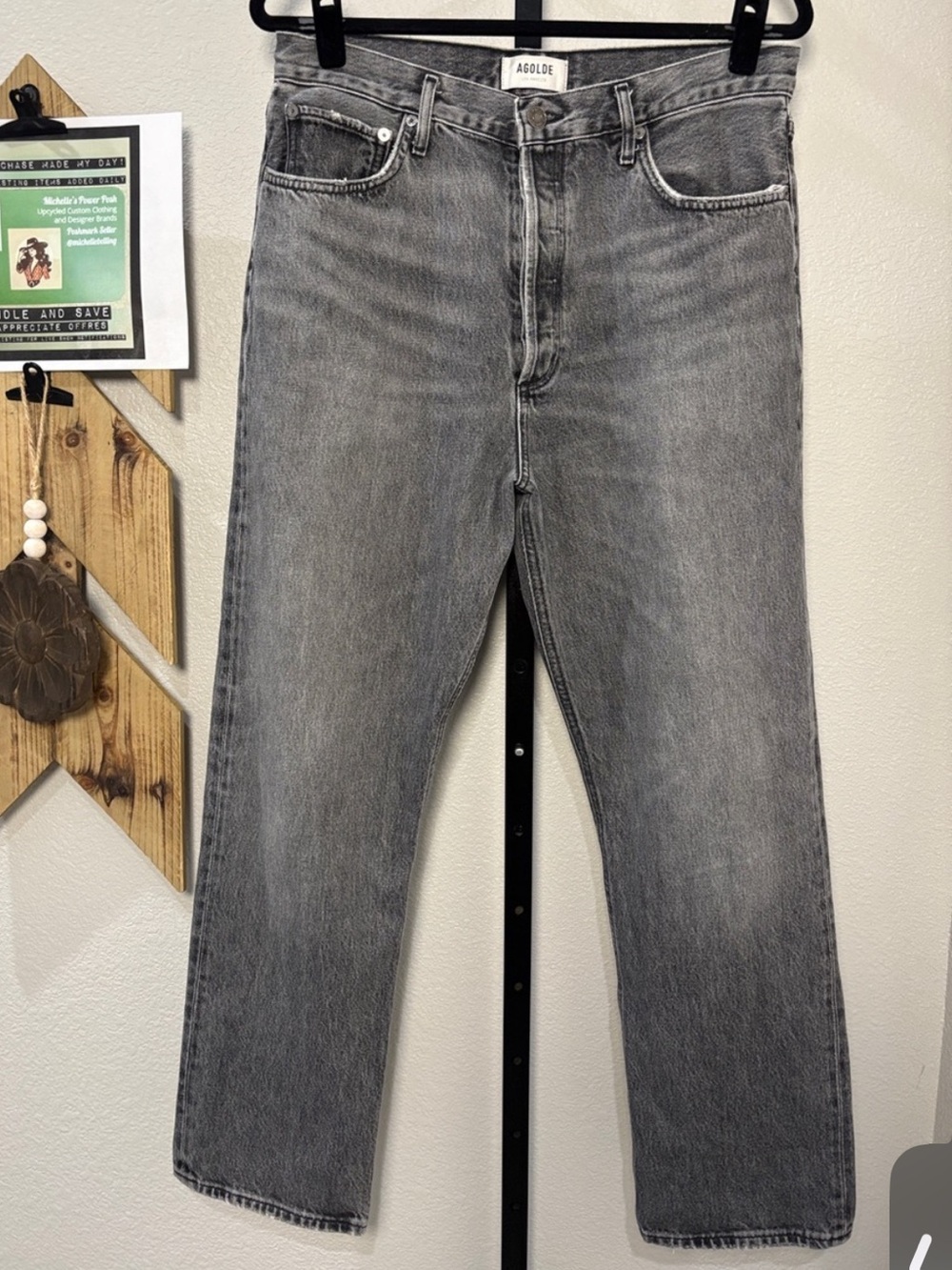 ⛱️🔥Agolde - Gray Straight Leg Jeans - 31